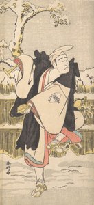 Onoe Matsusuke come un Kannen-Butsu o monaco buddista mendicante, ca. 1790 da Katsukawa Shunko