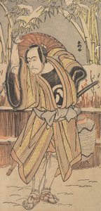 Il quinto Ichikawa Danjuro come uomo in abbigliamento invernale da Katsukawa Shunko
