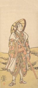 Il terzo Sawamura Sojuro come pellegrino al Santuario di Kannon