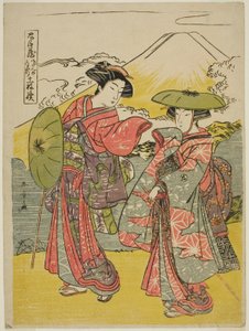 Atto Otto: Viaggio nuziale dalla commedia Chushingura (Tesoro dei leali servitori) da Katsukawa Shunsho