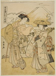 Atto Otto: Viaggio nuziale, dalla commedia "Tesoro dei Retainer Leali (Chushingura)" da Katsukawa Shunsho