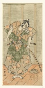 Attore Otani Hiroemon III come cattivo da Katsukawa Shunsho