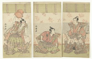 Trittico di attori da Katsukawa Shunsho