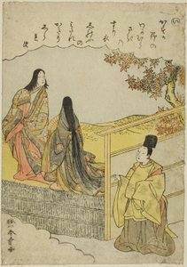 "I": Maggiore Età, dalla serie "Racconti di Ise in Immagini di Broccato alla Moda (Furyu nishiki-e Ise monogatari)" da Katsukawa Shunsho