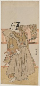 Ichimura Uzaemon IX come Soga no Juro, metà 1770s