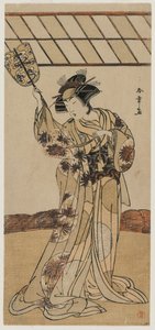 Segawa Kikunojo II come Arbitro di un Incontro di Lotta, c. fine 1770 da Katsukawa Shunsho
