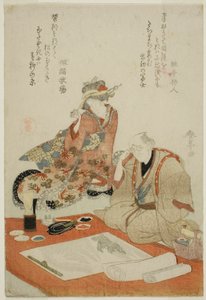 Esame del dipinto da Katsukawa Shuntei