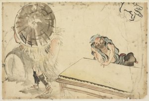Produttore di mochi e produttore di tatami, c.1815-1849