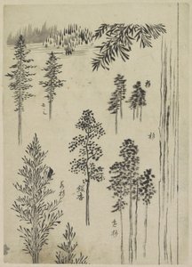 Paesaggio con alberi da Katsushika Hokusai (possibly)