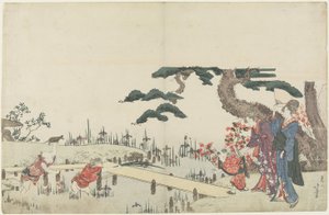(Giardino di iris), 1800-1808 da Katsushika Hokusai