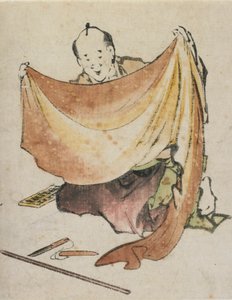 Un mercante di stoffe da Katsushika Hokusai