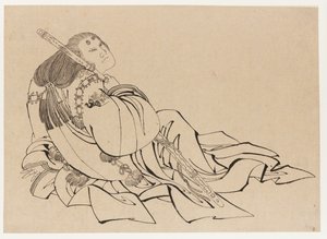 Un cortigiano da Katsushika Hokusai