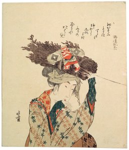 Una ragazza di Ohara, 1806-1815 da Katsushika Hokusai