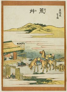 Arai, dalla serie "Le cinquantatré stazioni del Tokaido" da Katsushika Hokusai