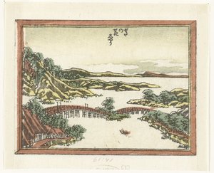 Bagliore serale a Seta da Katsushika Hokusai