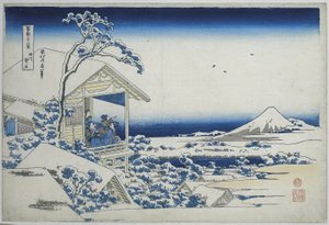 Mattina nevosa a Koishikawa da Katsushika Hokusai