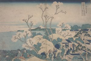 Fiori di ciliegio a Gotenyama, c.1829-33 da Katsushika Hokusai