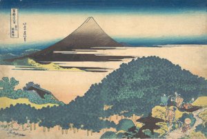Pino a Cuscino ad Aoyama, dalla serie Trentasei Vedute di da Katsushika Hokusai
