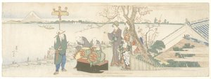 Artisti di Daikagura, 1801-1805 da Katsushika Hokusai