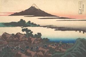 Alba a Isawa nella provincia di Kai, dalla serie Trentasei..., ca. 1830-32 da Katsushika Hokusai