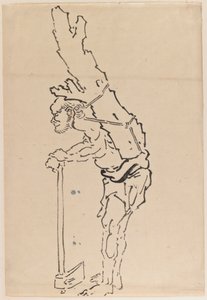 Disegno di un uomo che riposa su un