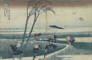 Ejiri nella provincia di Suruga dalla serie Trentasei vedute del Monte Fuji da Katsushika Hokusai