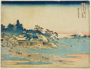 Enoshima nella provincia di Sagami (Soshu Enoshima), dalla serie "Trentasei vedute del Monte Fuji (Fugaku sanjurokkei)"