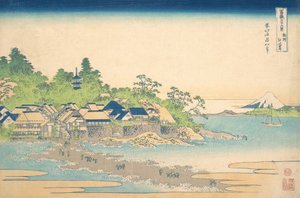 Enoshima nella provincia di Sagami Soshu Enoshima, dalla serie Trentasei vedute di M..., ca. 1830-32