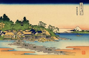 Enoshima nella provincia di Sagami, c.1830 da Katsushika Hokusai