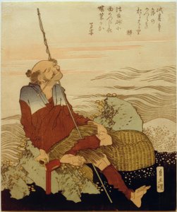 Pescatori sulla spiaggia da Katsushika Hokusai