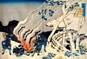 Dalla serie Cento poesie di cento poeti: Minamoto no Muneyuki, c1830 da Katsushika Hokusai