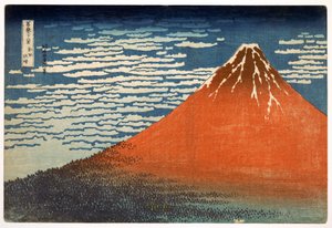 Fuji; Montagne in tempo sereno; 1831; dalla serie 