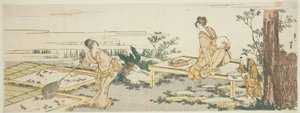 Allevamento di Pesci Rossi da Katsushika Hokusai