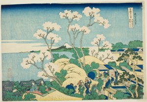 Collina di Goten a Shinagawa sulla Tokaido (Tokaido Shinagawa Gotenyama), dalla serie "Trentasei vedute del Monte Fuji (Fugaku sanjurokkei)" da Katsushika Hokusai