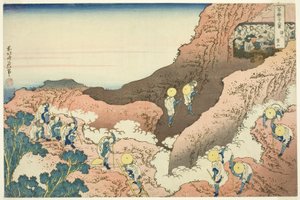 Gruppi di alpinisti da Katsushika Hokusai