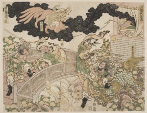 Hanzokuy-O Kiubi No Kitsune da Katsushika Hokusai