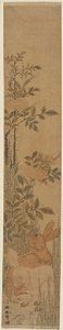 Lepri e rose da Katsushika Hokusai