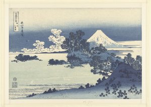 La spiaggia di Shichiri-ga-hama nella provincia di Sagami da Katsushika Hokusai