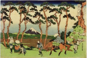 Hodogaya sulla strada Tōkaidō da Katsushika Hokusai