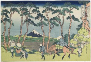Hodogaya sulla strada To_kaido_, 1831-1834 da Katsushika Hokusai