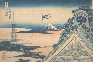Honganji ad Asakusa a Edo, dalla serie Trentasei vedute, ca. 1830-32