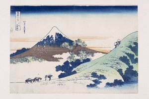 Passo di Inume nella provincia di Kai da Katsushika Hokusai