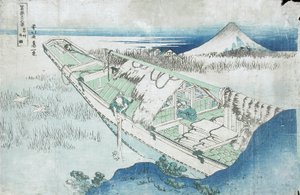 Joshu, Ushibori, province di Hetachi dalla serie Trentasei vedute del Fuji, XIX secolo da Katsushika Hokusai