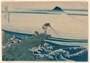 Kajikazawa nella provincia di Kei (Koshu Kajikazawa) Dalla serie, Trentasei vedute del Monte Fuji da Katsushika Hokusai