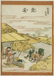 Kuwana, dalla serie "Le cinquantatré stazioni del Tokaido"