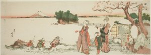 Signore a Shichirigahama da Katsushika Hokusai