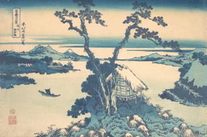 Lago Suwa nella Provincia di Shinano, dalla serie Trentasei Vedute da Katsushika Hokusai