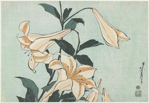 Gigli, c. 1832 da Katsushika Hokusai