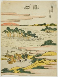 Maisaka, dalla serie "Le cinquantatré stazioni del Tokaido (Tokaido gojusan tsugi)"