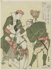 Prete malizioso, c. 1790 da Katsushika Hokusai
